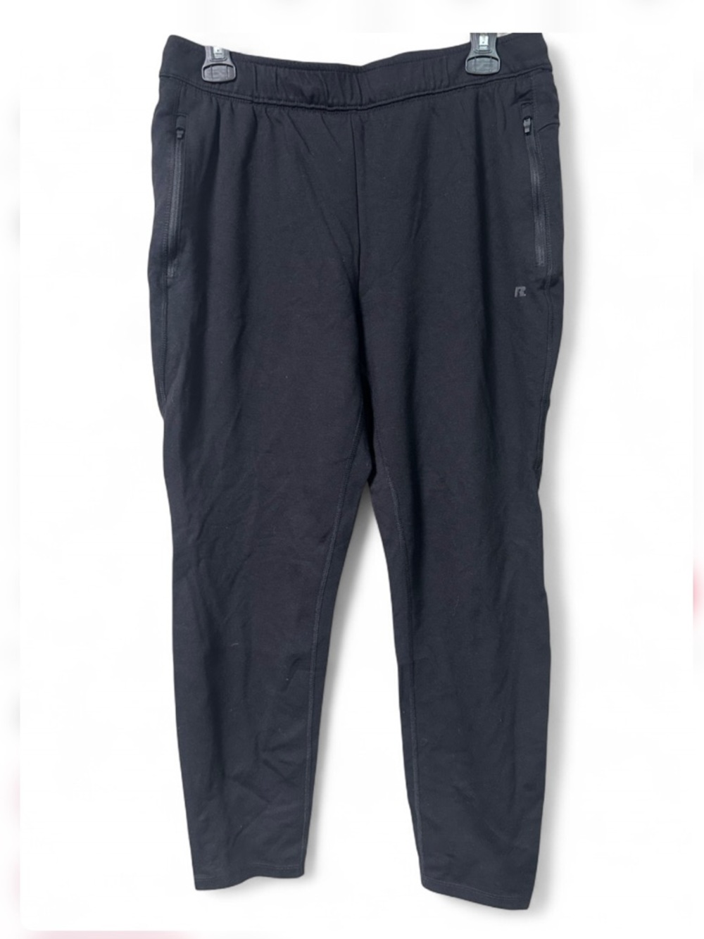 Russell Athletic Black Men's Jogger Sweatpants with Zipper Pockets